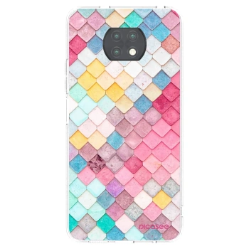 Picasee silikonový průhledný obal pro Xiaomi Redmi Note 9T - Barevná střecha