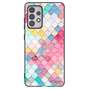 Picasee silikonový černý obal pro Samsung Galaxy A52s 5G A528B - Barevná střecha