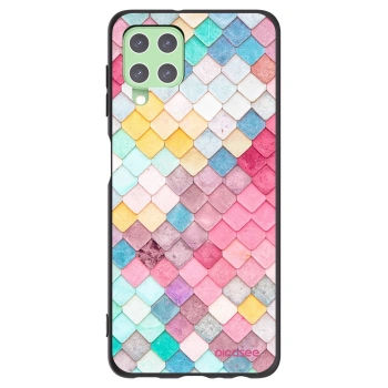Picasee silikonový černý obal pro Samsung Galaxy A22 A225F 4G - Barevná střecha