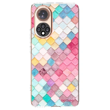 Picasee silikonový průhledný obal pro Honor 50 5G - Barevná střecha