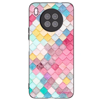 Picasee silikonový černý obal pro Huawei Nova 8i - Barevná střecha