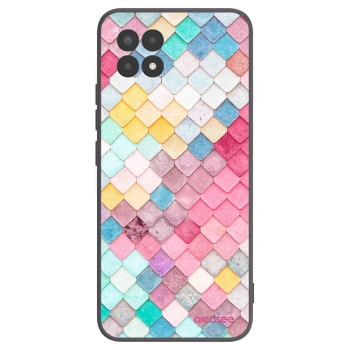 Picasee silikonový černý obal pro Realme 8i - Barevná střecha