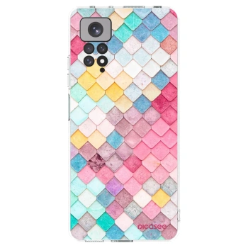 Picasee silikonový průhledný obal pro Xiaomi Redmi Note 11 - Barevná střecha