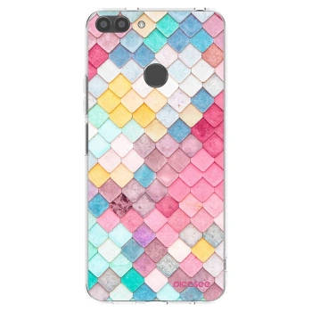 Picasee silikonový průhledný obal pro Huawei P Smart - Barevná střecha