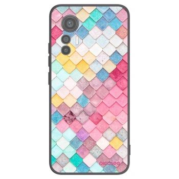 Picasee silikonový černý obal pro Xiaomi 12 Lite - Barevná střecha