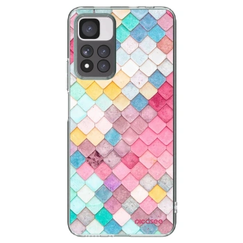 Picasee silikonový průhledný obal pro Xiaomi Redmi Note 11 Pro+ 5G - Barevná střecha