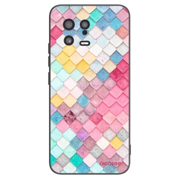 Picasee silikonový černý obal pro Xiaomi 13 - Barevná střecha
