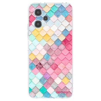 Picasee silikonový průhledný obal pro Xiaomi Redmi Note 12 5G - Barevná střecha