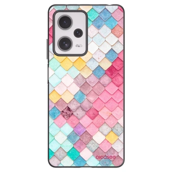 Picasee silikonový černý obal pro Xiaomi Redmi Note 12 Pro+ 5G - Barevná střecha