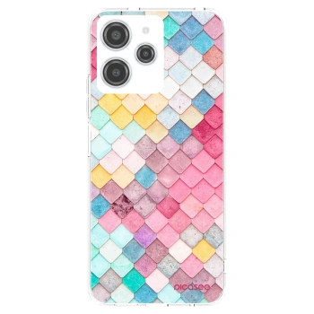 Picasee silikonový průhledný obal pro Xiaomi Redmi 12 4G - Barevná střecha