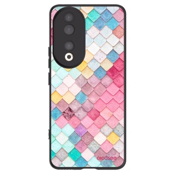 Picasee silikonový černý obal pro Honor 90 5G - Barevná střecha