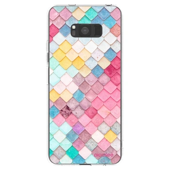 Picasee silikonový průhledný obal pro Samsung Galaxy S8 G950F - Barevná střecha