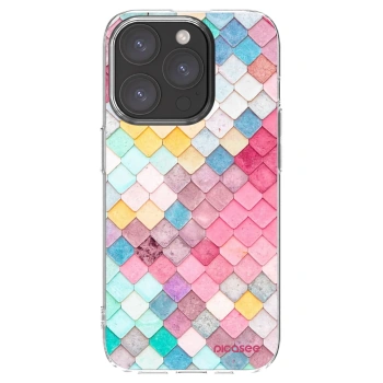 Picasee silikonový průhledný obal pro Apple iPhone 15 Pro - Barevná střecha