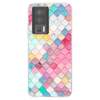 Picasee silikonový průhledný obal pro Xiaomi Poco F5 Pro 5G - Barevná střecha