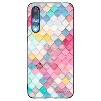 Picasee silikonový černý obal pro Huawei P20 Pro - Barevná střecha