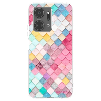 Picasee silikonový průhledný obal pro Honor X7a - Barevná střecha