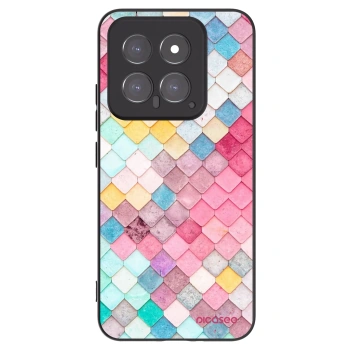 Picasee silikonový černý obal pro Xiaomi 14 - Barevná střecha