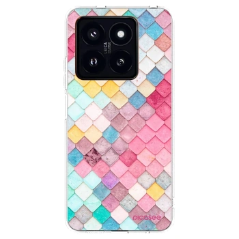 Picasee silikonový průhledný obal pro Xiaomi 14 Pro - Barevná střecha