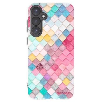 Picasee silikonový průhledný obal pro Samsung Galaxy S23 FE S711B - Barevná střecha