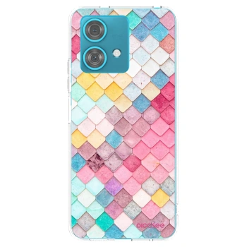 Picasee silikonový průhledný obal pro Motorola Edge 40 Neo - Barevná střecha