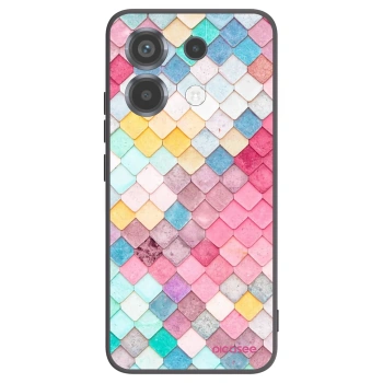 Picasee silikonový černý obal pro Xiaomi Poco X6 - Barevná střecha