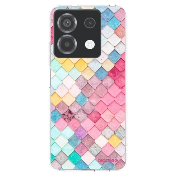 Picasee silikonový průhledný obal pro Xiaomi Poco X6 - Barevná střecha