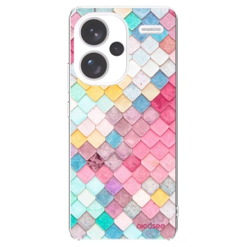 Picasee silikonový průhledný obal pro Xiaomi Redmi Note 13 Pro+ 5G - Barevná střecha