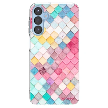 Picasee silikonový průhledný obal pro Samsung Galaxy A15 A156B 5G - Barevná střecha