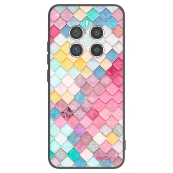 Picasee silikonový černý obal pro Realme 12 Pro 5G - Barevná střecha