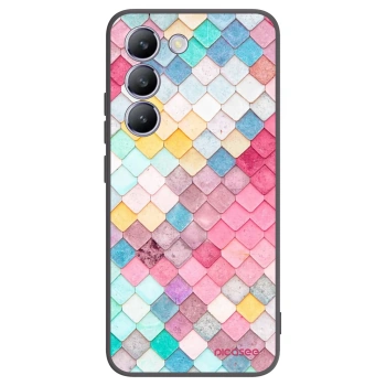 Picasee silikonový černý obal pro Vivo V40 SE 5G - Barevná střecha
