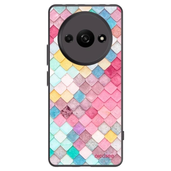Picasee silikonový černý obal pro Xiaomi Redmi A3 - Barevná střecha