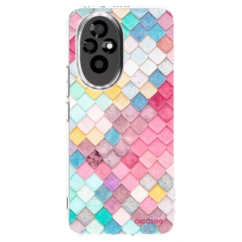 Picasee silikonový průhledný obal pro Honor 200 5G - Barevná střecha