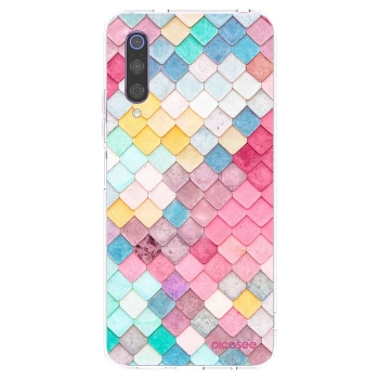 Picasee silikonový průhledný obal pro Xiaomi Mi 9 - Barevná střecha