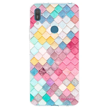 Picasee silikonový průhledný obal pro Huawei Y7 2019 - Barevná střecha