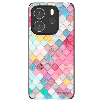 Picasee silikonový černý obal pro Xiaomi Redmi Note 14 4G - Barevná střecha