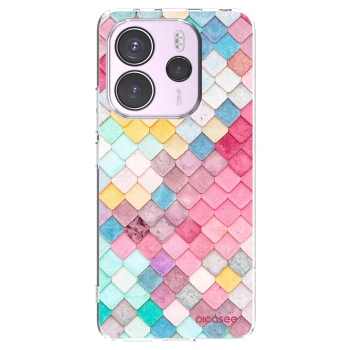 Picasee silikonový průhledný obal pro Xiaomi Redmi Note 14 4G - Barevná střecha