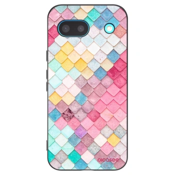 Picasee silikonový černý obal pro Google Pixel 8 - Barevná střecha