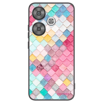 Picasee silikonový černý obal pro Xiaomi Poco F6 - Barevná střecha
