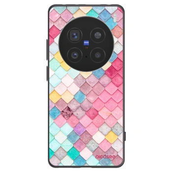Picasee silikonový černý obal pro Vivo X200 Pro - Barevná střecha