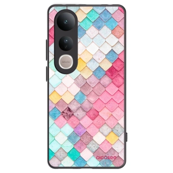 Picasee silikonový černý obal pro Vivo V50 Lite 5G - Barevná střecha