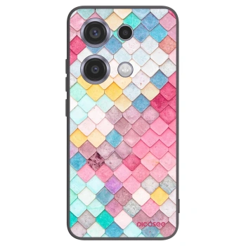 Picasee silikonový černý obal pro Xiaomi Redmi Note 14S - Barevná střecha