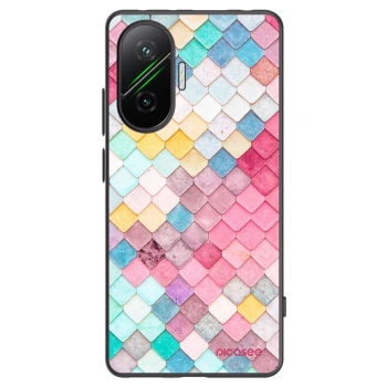 Picasee silikonový černý obal pro Xiaomi Poco F7 5G - Barevná střecha