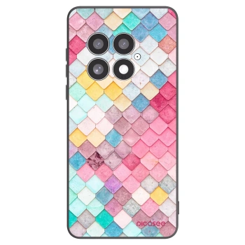 Picasee silikonový černý obal pro OnePlus 13 5G - Barevná střecha