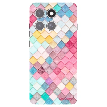 Picasee silikonový černý obal pro Motorola Edge 60 Pro - Barevná střecha