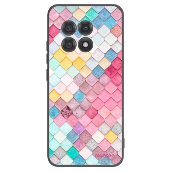 Picasee silikonový černý obal pro OnePlus 13R 5G - Barevná střecha