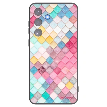 Picasee silikonový černý obal pro Samsung Galaxy S25 FE 5G - Barevná střecha