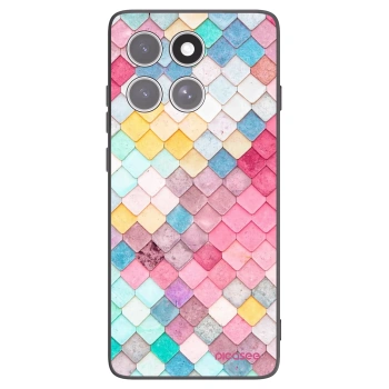 Picasee silikonový černý obal pro Motorola Edge 60 Fusion - Barevná střecha