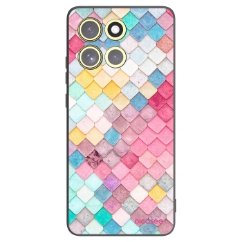 Picasee silikonový černý obal pro Motorola Moto G86 Power 5G - Barevná střecha