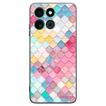 Picasee silikonový černý obal pro Motorola Moto G57 Power - Barevná střecha