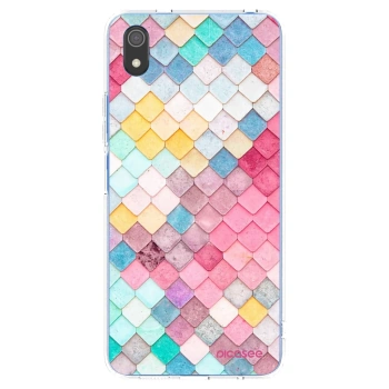 Picasee silikonový průhledný obal pro Xiaomi Redmi 7A - Barevná střecha